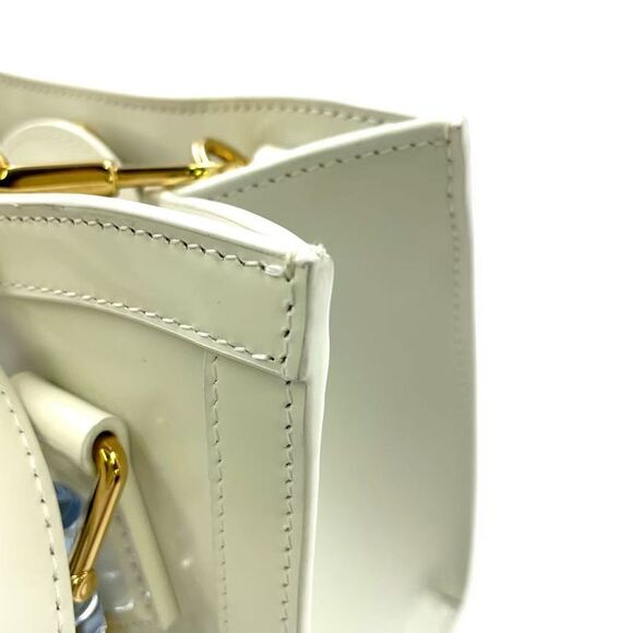 Gucci Diana Leather White Mini Tote Bag Gold 832936 - Picture 7 of 14